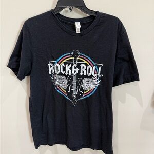 Bella Canvas Black Rock & Roll Tee